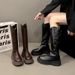 Solid Color Elegant British Style Chunky Heel Thick Sole Long For Women 2025 New Autumn Over-the-Knee Riding Boots_vogvips.com