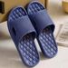 Soft Home Slippers Couple Summer Indoor Skid Proof Bathroom Slippers Sandals Hotel Solid Color Men Women Flip Flops Flat Shoes_vogvips.com