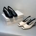 2025 New Cat Heel Single Shoes For Women Genuine Leather Niche Design Open Peep Toe High Heels French Style Elegant_vogvips.com