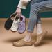 Flat Casual Women's Shoes 2025 Spring And Autumn New Versatile Walking Shoes Comfortable Breathable Non-Slip Travel Shoes For Women_vogvips.com