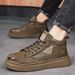 Autumn New High Top Martin Boots Men's Trendy Versatile Thick Bottom Casual Leather Workwear Board Work Shoes_vogvips.com