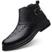 Men's Leather Boots Crocodile Pattern First Layer Martin Boots Men's Leather Cotton Boots With Cotton To Keep Warm_vogvips.com