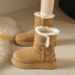 Maillard Two Wear Short Boots Children Autumn Small Man Platform Short Boots Snow Boots Cotton Shoes Women_vogvips.com