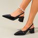 Luxury Retro Women's Patent Leather Shoes Pointed Toe Square Heel Plus Size Autumn Sexy Style_vogvips.com
