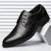 Wedding Dress Shoes Men Leather Casual Breathable Oxford with Heel Business Social Shoe Male Chaussure Homme_vogvips.com