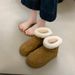 2026 Star Thick-Soled Snow Boots For Women Autumn Winter New Fashion Versatile Fleece-Lined Thickened Warm Northeast_vogvips.com