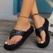 Women With Thick Soles And High Wedge Sandals_vogvips.com