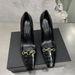 French Style For Women 2022 New Elegant Black Square Toe High Heel Pumps Fashion Versatile Patent Leather Stiletto Heels_vogvips.com