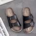 Men's Cool Slippers For Summer Wear, Fashionable Casual, Thick Soled And Non Slip New Style Slippers, Outdoor Beach_vogvips.com