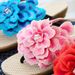 Flip Flops, Flat Bottomed Cowhide Sole, Embroidered Cloth Slippers, Nail Bead Beach Women's Sandals, Flip Flops_vogvips.com