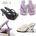 2026 New Summer European And American Style Women's High-Heeled Open-Toe Sandals, Solid Color, Large Size, Clip-Toe_vogvips.com