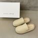 TWTW Simple SGIRL Thick-Soled Half-Closed Casual For Women 2026 New Versatile Slip-On Lazy Shoes_vogvips.com