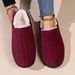 Bebealy Winter For Outdoor Antiskid Fashion Casual Warm Fluffy Slippers Indoor Plush Flat Men Shoes_vogvips.com