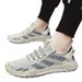 Men's Breathable Slip-On Sneakers With Mesh Upper - Lightweight Casual Sports Shoes For Summer (Beige/Black)_vogvips.com