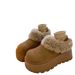 Genuine Leather Thick-Soled Height-Increasing Full-Coverage Furry Shoes For Women 2025 New Winter Plush Snow_vogvips.com
