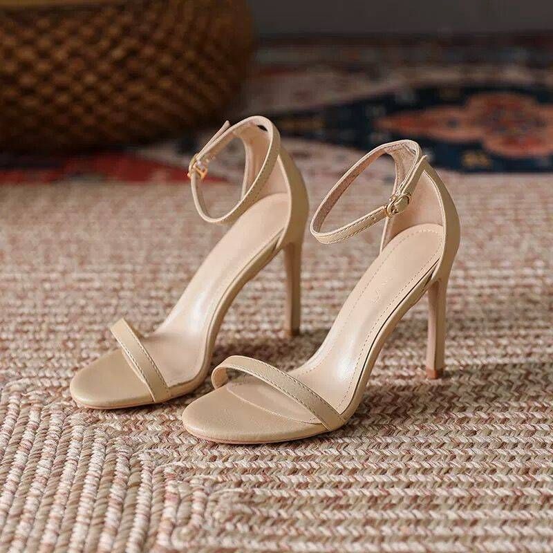 Summer New Style One-Strap Sandals With Thin Open Toe, Elegant High Heels, Internet Celebrity Sexy Roman Women's_vogvips.com