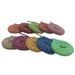 Flat Tri-color Long Striped Polyester Shoelaces 7mm Wide_vogvips.com