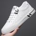 Summer Men's Shoes New Embossed Breathable Little White Shoes Men's Trend Versatile Youth Sports And Leisure Board Shoes_vogvips.com