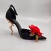 2025 Pointed Toe Hollow Women's Fashion Color Block Flower High Heels Single Fashionable Temperament Shallow Mouth Shoes_vogvips.com