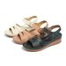 New 2026 Spring And Summer Platform Sandals Women's Casual And Comfortable Large Size Metal Magic Buckle Sandals_vogvips.com