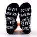 All-cotton mid-tube casual creative socks floor socks sole letter non-slip adhesive socks_vogvips.com