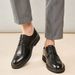 Autumn New Carved Block British Formal Leather for Men's Korean Leisure and Business, Elevated Wedding Groom Shoes_vogvips.com