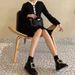 2025 Patent Rhinestone Square Buckle Flat Martin For Women Round Toe Low Heel Elastic Strap Short Women's Leather Boots_vogvips.com