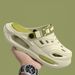 Smile Men's And Women's Cave Shoes Fashion Breathable Sandals With Removable Insoles Non-slip Cushioned Thickened Soft_vogvips.com