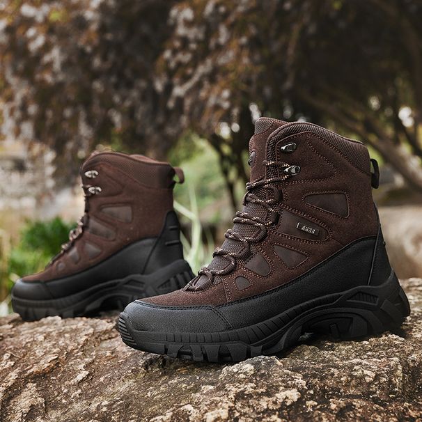 Men's Tactical Military Boots For Hiking, Outdoor Adventure & Rescue - Durable Mid-Cut Combat Boots With Anti-Slip Rubber Sole Hiking Expedition_vogvips.com