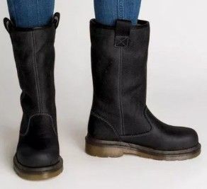 Winter New Style Round Toe PU Flat Edge Women's Plus Size Short Boots 34-43_vogvips.com