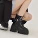 Women Ankle Boots Autumn Winter Short Boots Plus Size Women S Short Punk Street Style Zipper Elastic Strap Black Fashion Martin Boots_vogvips.com