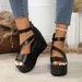 Platform Sandals Women's New Summer Wedge Sandals_vogvips.com