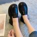 Japanese Small Leather Shoes Women's Autumn British Style Black Platform Loafers One Pedal Jk Uniform Single Shoes_vogvips.com