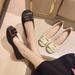 Doudou Shoes Women's Spring And Autumn Soft-soled Single Shoes Small Women's Shoes One Pedal Shallow Leather Shoes Children_vogvips.com
