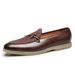 All-in-one loafers for men pointy leather shoes for men with beanie shoes_vogvips.com