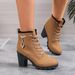SHLIANG Fashion Spring Winter Women Pumps Boots High Quality Lace-up European Ladies Shoes High Heels Boots Platform Boots SB126_vogvips.com