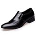 Men's Genuine Leather Oxford Dress Shoes Low Heel Slip-On Comfortable_vogvips.com