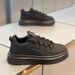 Men's Spring Breathable 2025 New Casual White Trendy Versatile Korean Version Thick Soled Men's Sports Board Shoes_vogvips.com