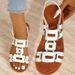 Foreign Trade European And American Large Size Elastic Band Flat Hollow For Women 2025 Summer Fashion Solid Color Beach_vogvips.com