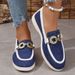 SHLIANG Women Loafers Canvas Flats Brand High Quality Spring Autumn Casual Shoes Leather Single Shoes Plus Size SB056_vogvips.com