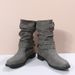 Winter Round Toe Mid Calf Smoking Boots For Women Plus Size Pleated Style In Stock New_vogvips.com