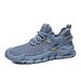Euro Step Summer Breathable Thin Men's Running Soft Sole Lightweight Sports Casual Shoes Large Mesh Hollow Design_vogvips.com