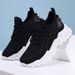 Women's Versatile Summer Plus Size Fly Woven Breathable Casual Shoes, Soft Sole, Non Tiring Women's Shoes_vogvips.com