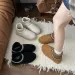 Designer Shoes 2025 Winter New Fashionable Tube Snow With Velvet Cotton Shoes Socks Short Boots For Woman_vogvips.com