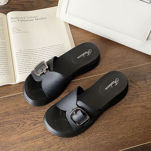 2026 New Women's Summer Wear Thick Soled Non Slip Fashionable And Versatile Cool Slippers For Women_vogvips.com