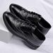 Men's Classic Brogue Oxford Shoes - Breathable Soft PU Leather Formal & Casual Dress Shoes With Cushioned PVC Sole For Comfort_vogvips.com