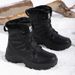 Winter Men's Shoes, Snow Boots With Fleece Insulation, Cotton Boots, Cross-border Plus Men's Boots, Sports Shoes_vogvips.com