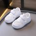 Kids Small White Shoes Super Light Boys' Preppy Sneakers Girls' Velcro School Shoes_vogvips.com