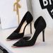 pointed Metal Side Air Shallow Mouth Single Shoes Women's Leopard Print One Pedal Stiletto High Heel Women's Shoes_vogvips.com