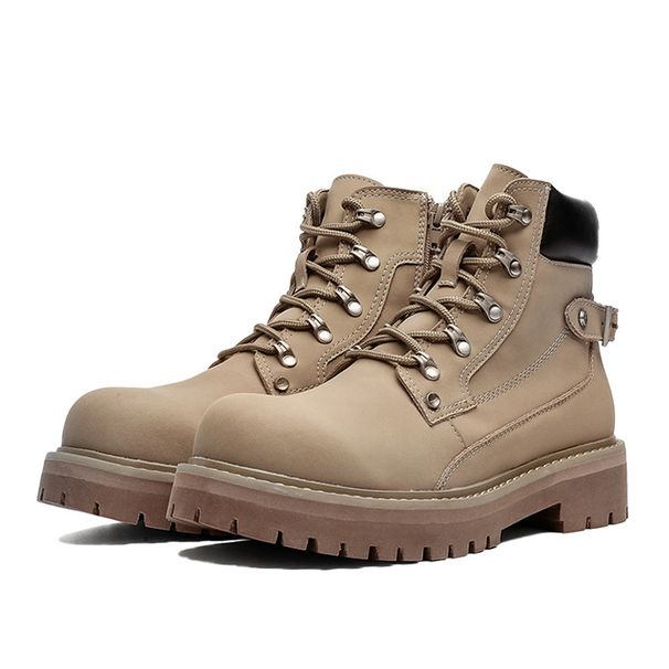 Locomotive Wind High-top Thick-soled Heightening Comfortable Tooling Boots Outdoor Mountaineering Retro Martin Boots_vogvips.com